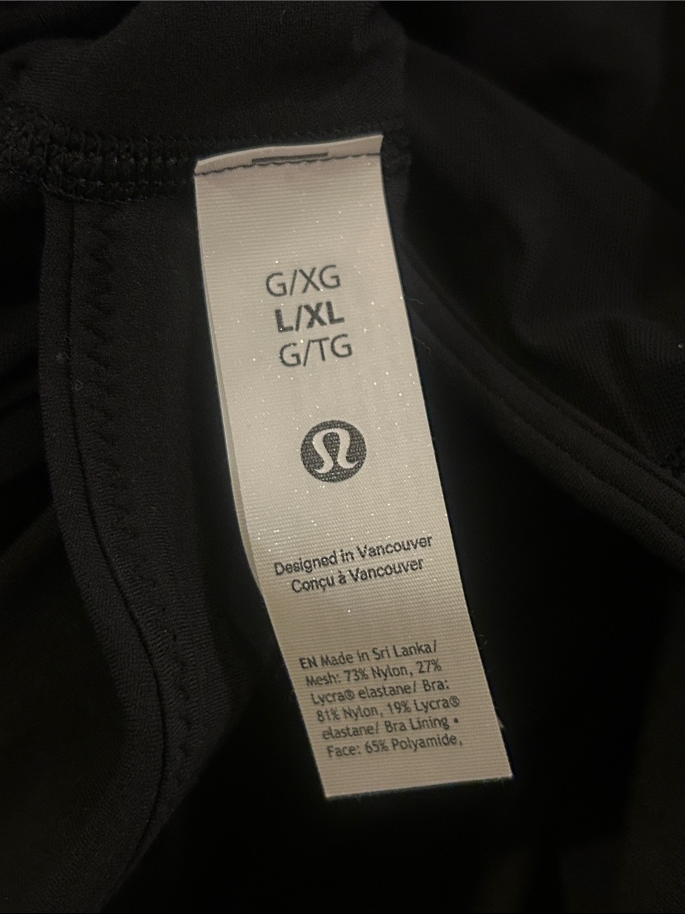 Lululemon Bend This Mesh Bandeau and V-Neck Bra Light Support, A–C Cups L/XL - Picture 4 of 5